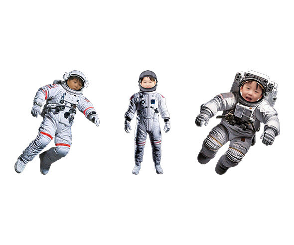 우주인 합성이미지