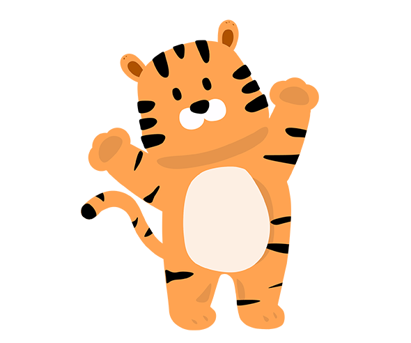 만세하는 호랑이