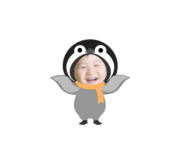 아기펭귄 합성이미지