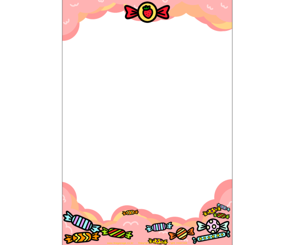 사탕 구름 테두리