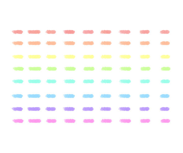 크레파스 선(점선)(파스텔)