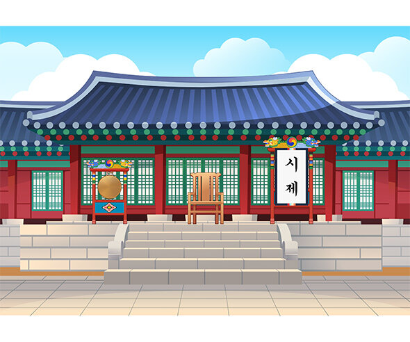 과거시험장 배경(장원급제)