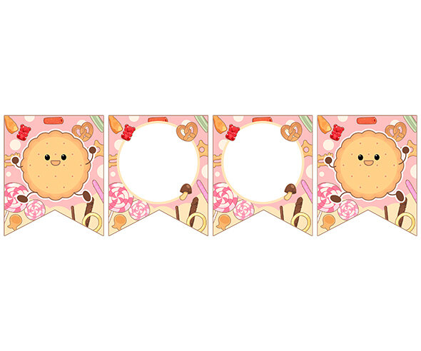 [개별도안] 신나는 과자파티 가랜드