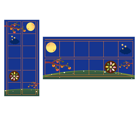 풍요로운 추석 원고지 레터링(문구없음)
