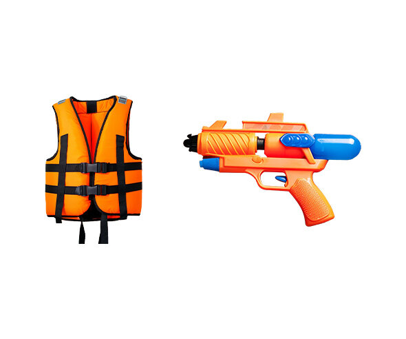여름 용품(구명조끼,물총)