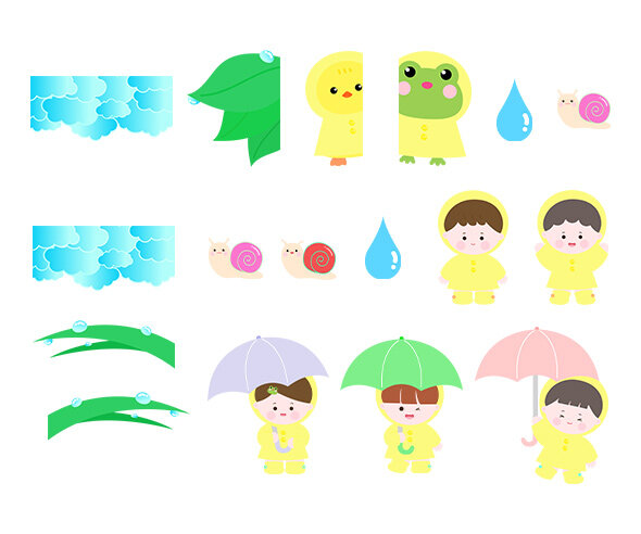 [개별도안] 비 오는 날 창문, 문장식 만들기