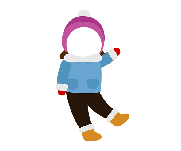 미끄러지는 아이 합성이미지