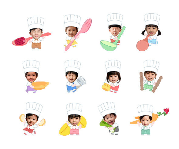 삼계탕 요리사 합성이미지