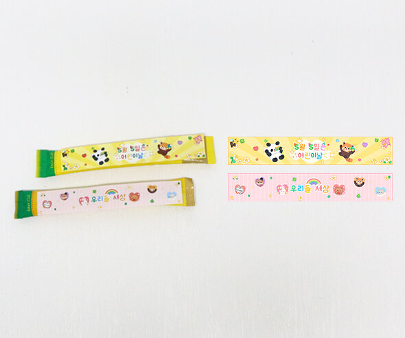 어린이날 커피스틱 라벨