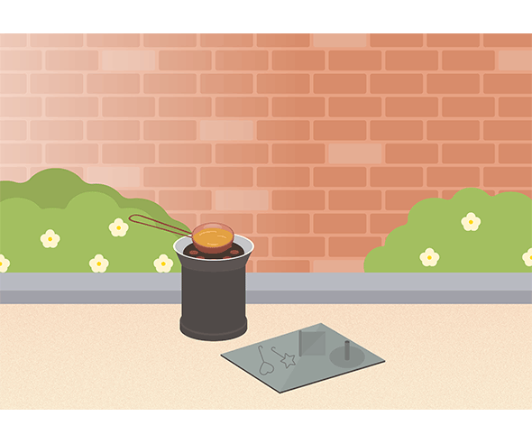 달고나 놀이 배경