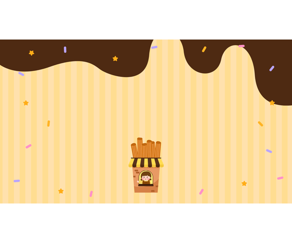 츄러스 가게 배경