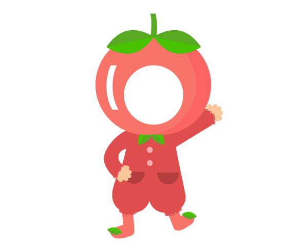 복숭아 합성 이미지