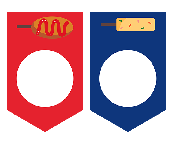 핫도그 어묵 가랜드