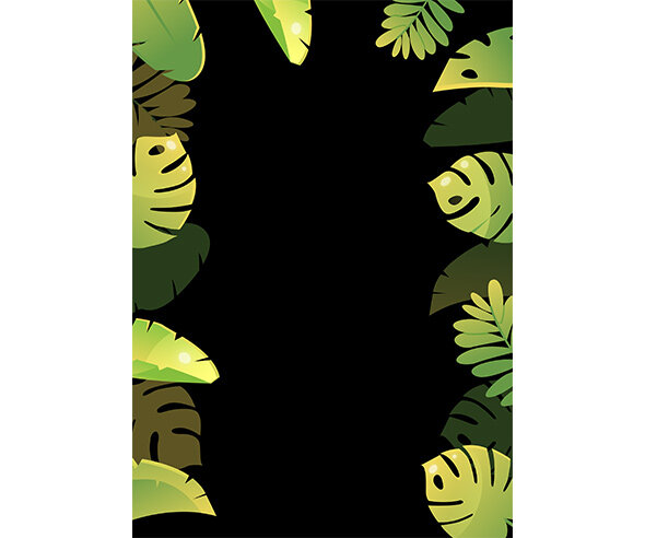 열대 나뭇잎 배경