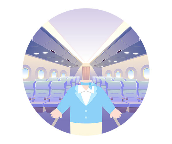 승무원 합성 라벨