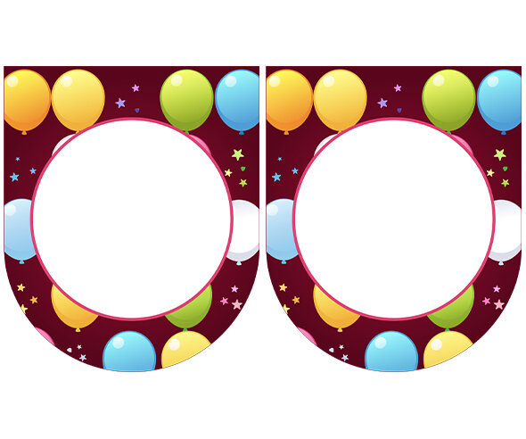 [개별도안] 풍선 터트리기 가랜드