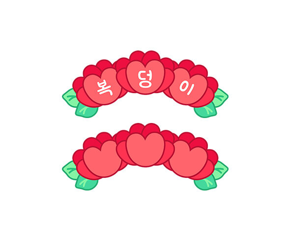 카네이션 머리띠