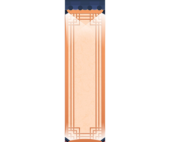 빛깔 좋은 한복 패션쇼 세로 배너(문구없음)