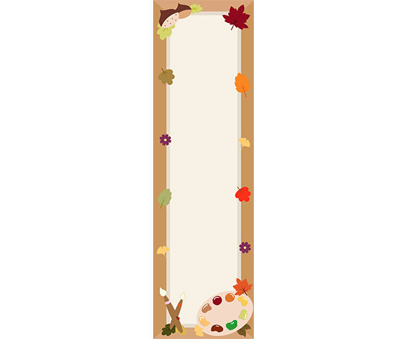 가을 전시회 세로 배너(문구없음)