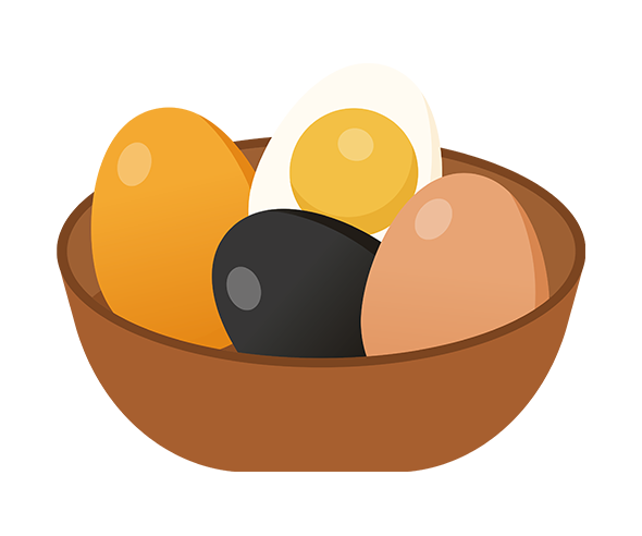 삶은 계란 바구니