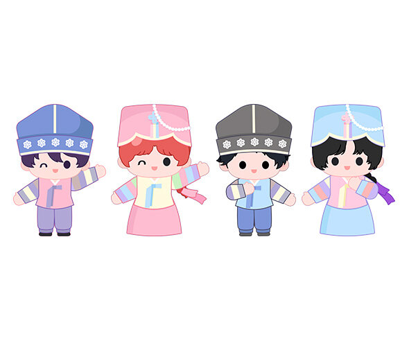 한복 입은 아이