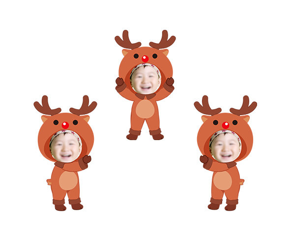 루돌프 합성이미지(아이)