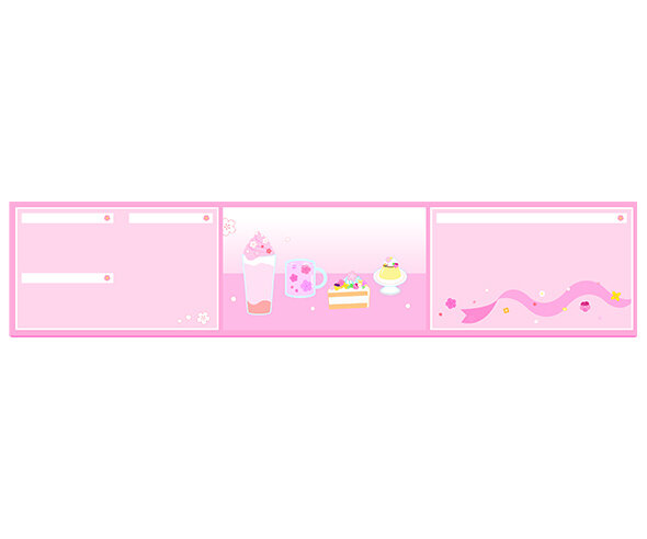 꽃잎 카페 상단 메뉴판(문구없음)