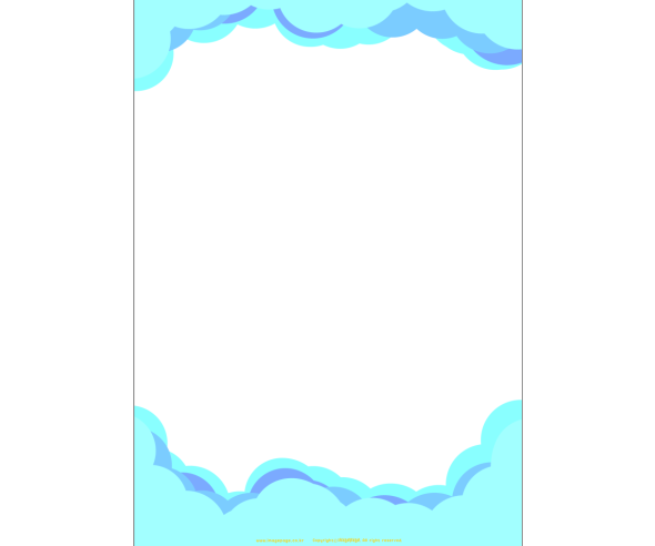 하늘 구름 테두리