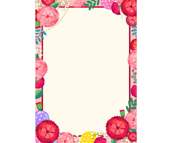 카네이션 테두리