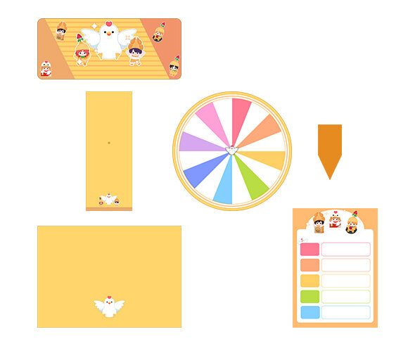 복날 룰렛 뽑기(문구없음)