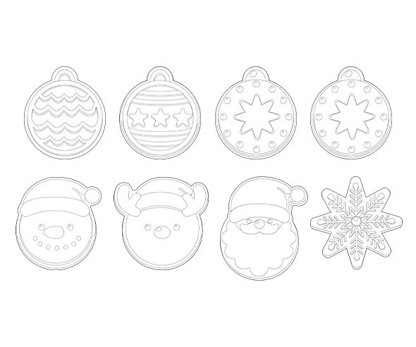크리스마스 쿠키 색칠 모음