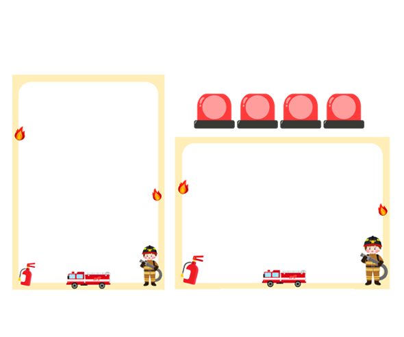 안전 교육판(소방관)(문구없음)