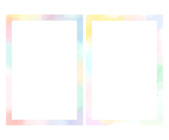 수채화 테두리 모음