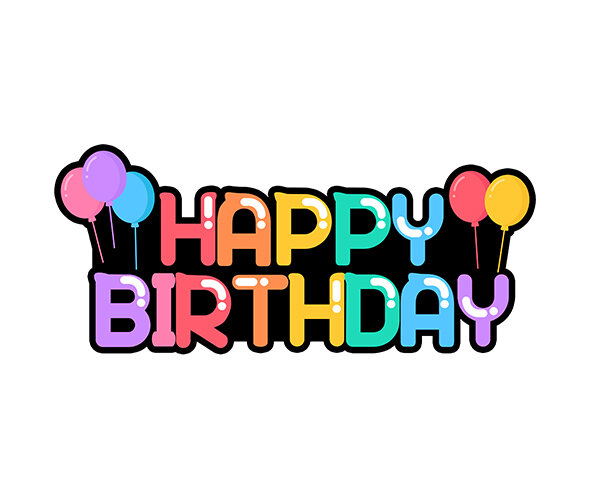 HAPPY BIRTHDAY 풍선 토퍼