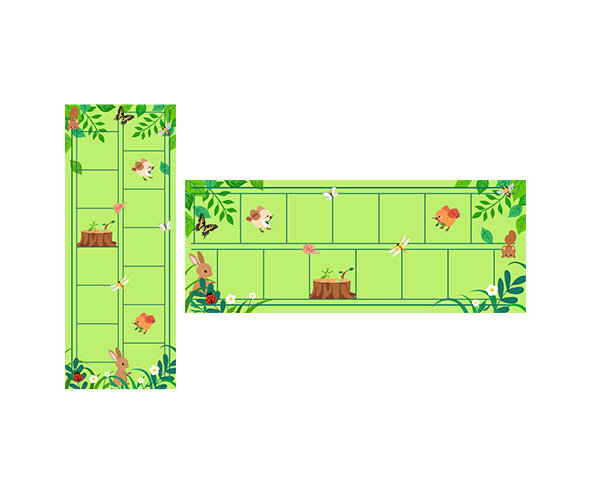 숲속에 사는 친구들 원고지 레터링(문구없음)