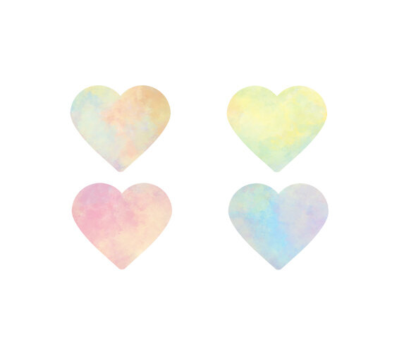 하트 이름표(파스텔)