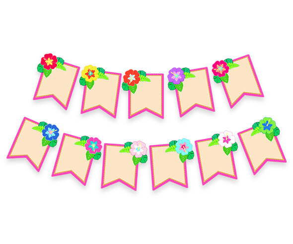 [개별도안] 알로하 가랜드