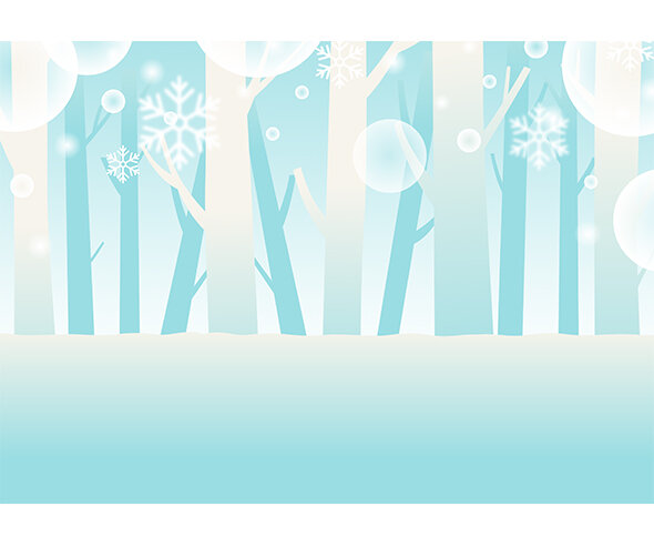 눈 내리는 숲 배경