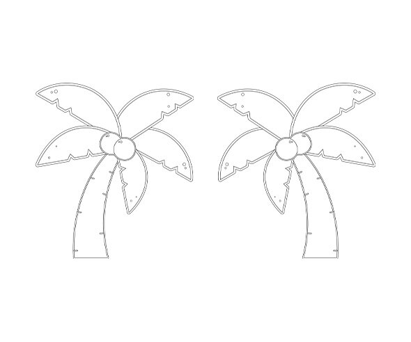 야자수 색칠 모음