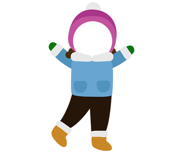 만세하는 아이 합성이미지