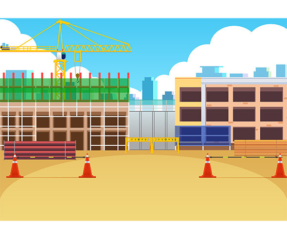 공사장 배경