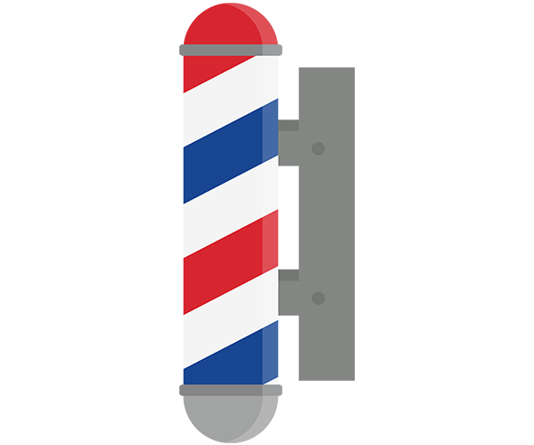 미용실 회전 간판