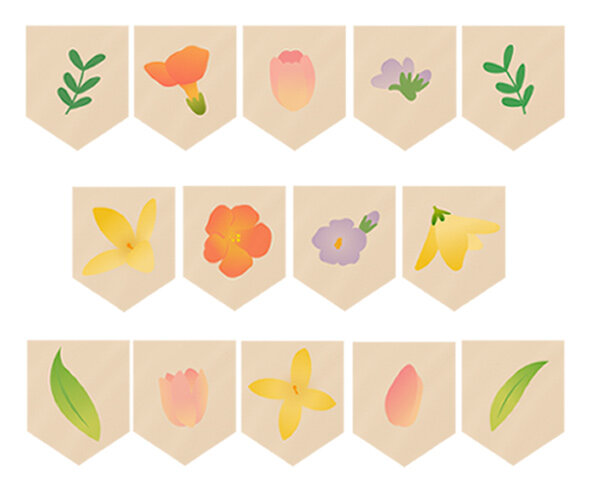 꽃 장식 가랜드