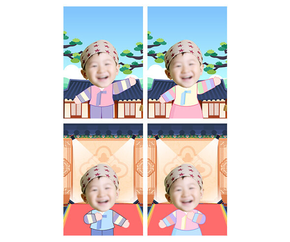 한복 패션쇼 합성 포스터(문구없음)