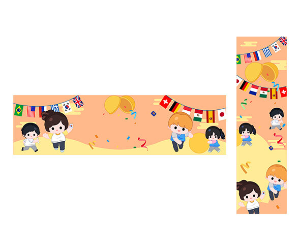 신나는 운동회 가로 세로 배너(문구없음)