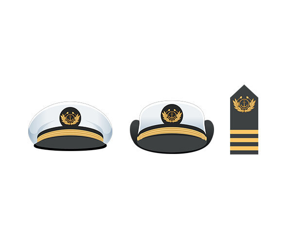 항해사 모자, 견장