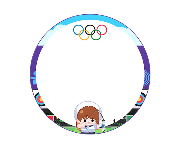 올림픽 양궁 라벨