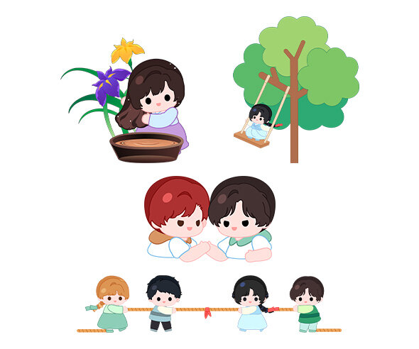 전통놀이, 풍습 체험하는 아이