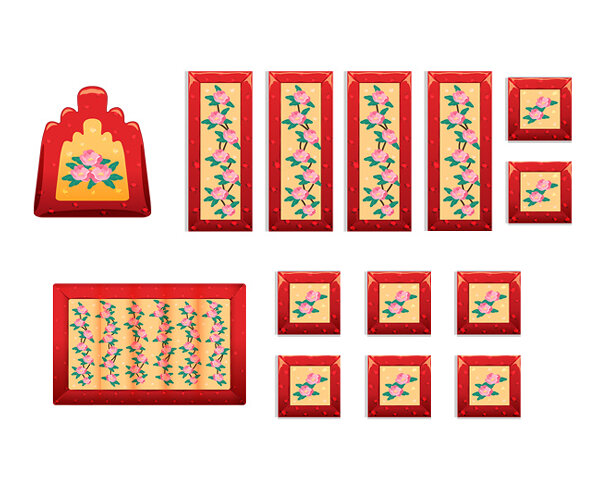 [개별도안] 전통 보료 만들기(꽃)