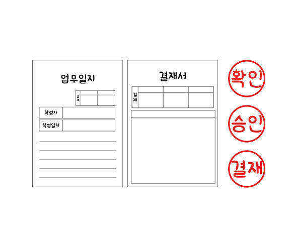 회사 서류,도장